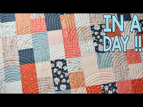 Lazy Days | Beginner Friendly Quilt Pattern | Twin Size Quilt Pattern | Scrappy Quilts | Easy