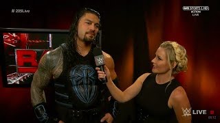 Roman Reigns And Renee Young Backstage