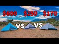 DOES THE PRICE OF A TENT REALLY MATTER??? Plex Solo vs Lunar Solo vs Lanshan 1 Pro