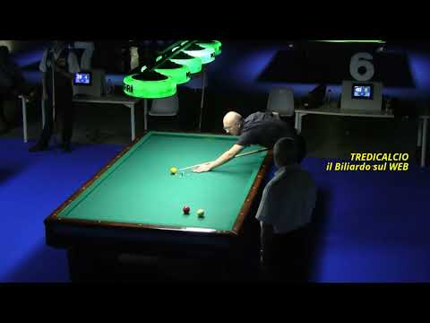 MANNONE vs FERRARIO  CAMPIONATO ITALIANO BILIARDO MASTER 2017 TORINO @TREDICALCIO