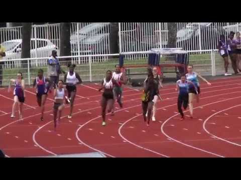 Relais 4x100m JUF - Championnat IDF Cadets/Juniors, Montreuil 19 Juin 2016