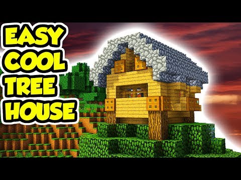 Minecraft How to Build a Tree House Tutorial (EASY) Video
