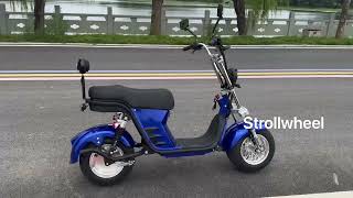 Brazil Hot Sell Citycoco 1000W 60V 12AH Battery 2 Wheel Cheap Electric Scooter Chopper 32KM/H Speed