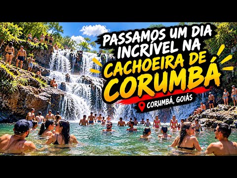 UM PARAÍSO EM GOIÁS! NOSSO DIA NA CACHOEIRA DE CORUMBÁ🤩 A CACHO