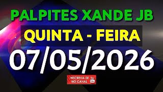 PALPITE DIA 07/05/2026 | JOGO DO BICHO TODAS AS LOTERIAS 