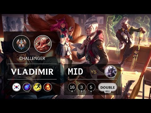 Vladimir Mid vs Syndra - KR Challenger Patch 9.7