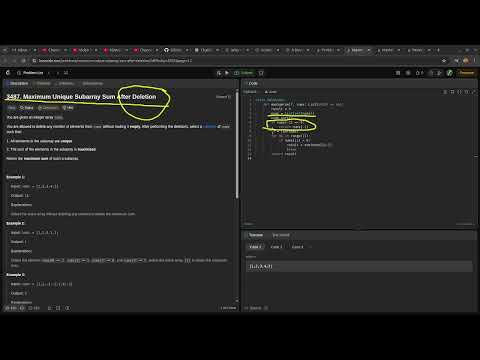 Leetcode Easy Problem 3487 Maximum Unique Subarray Sum After Deletion Devops Python Practice