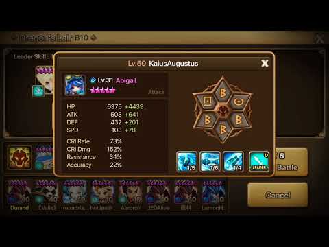 DB10 ft. Abigail & Covenant. Summoners war!!!!