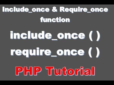 Beginner PHP Tutorial 47 include once and require once in PHP Urdu Hindi