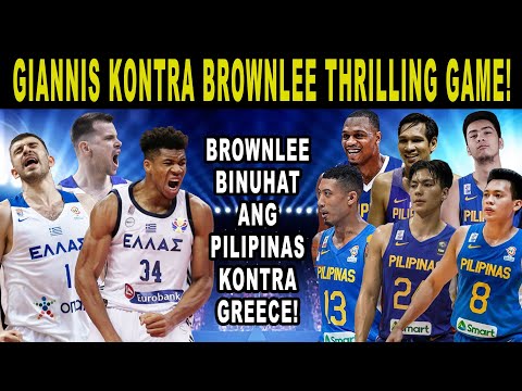 GILAS PILIPINAS vs GREECE - Brownlee Binuhat ang Pilipinas! Nagcomeback pa! 2K Simulation Game