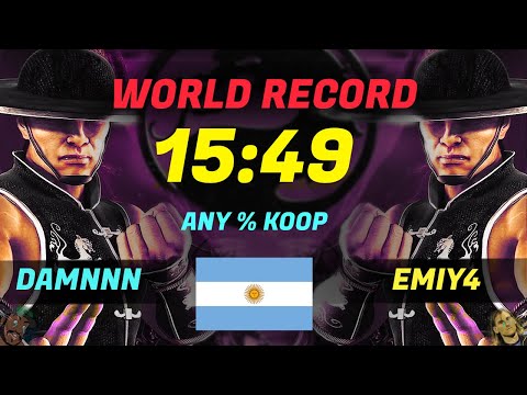 (WORLD RECORD) MK Shaolin Monks Coop Any% 15:49 (DAMMM & Emiy4_)