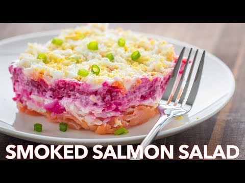 Smoked Salmon and Layered Potato Salad Recipe