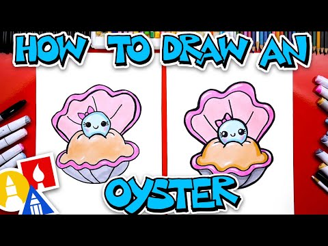 How To Draw A Cute Oyster And Pearl