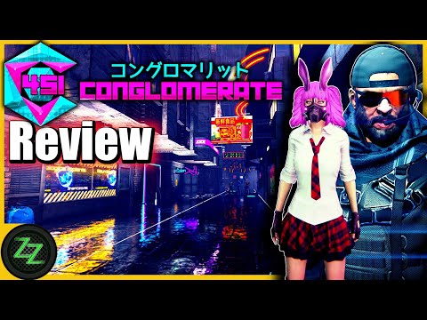 Conglomerate 451 review test - turn-based cyberpunk rogue-like Dungeon RPG (German, many subtitles)