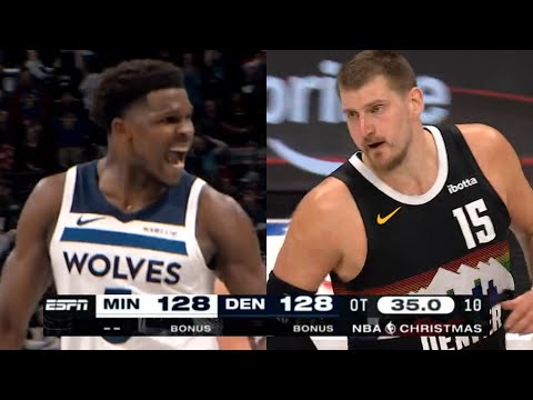 WILD Final 3 Minutes to Denver Nuggets vs Minnesota Timberwolves on Christmas Day