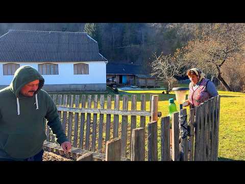 Life in the Carpathians: Grandma and Grandpa look after the farm and ferment cabbage
