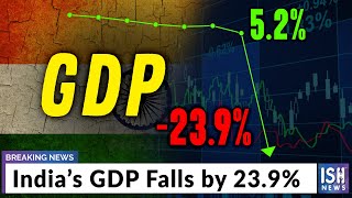 India’s GDP Falls by 23.9%