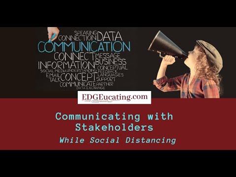 Communicating With Stakeholders While Social Distancing