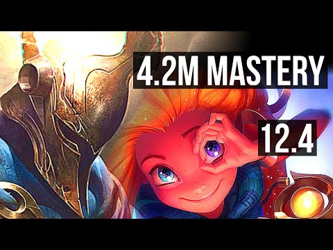 PANTHEON vs ZOE (MID) (DEFEAT) | 4.2M mastery, 600+ games, Legendary | KR Diamond | 12.4