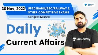 Daily Current Affairs | 30th November 2022 | Abhijeet Mishra | Bankers Way
