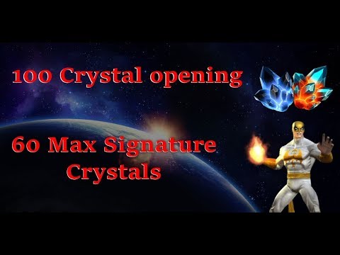 100 Crystal opening including 60 x Max Signature Ability crystals - Marvel Contest of Champions