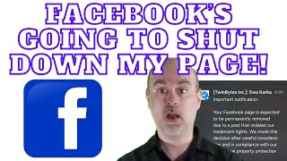 Facebook is going to permanently shut down my page - scam