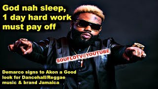 AKON Signs Demarco Brand Jamaica on Another Level