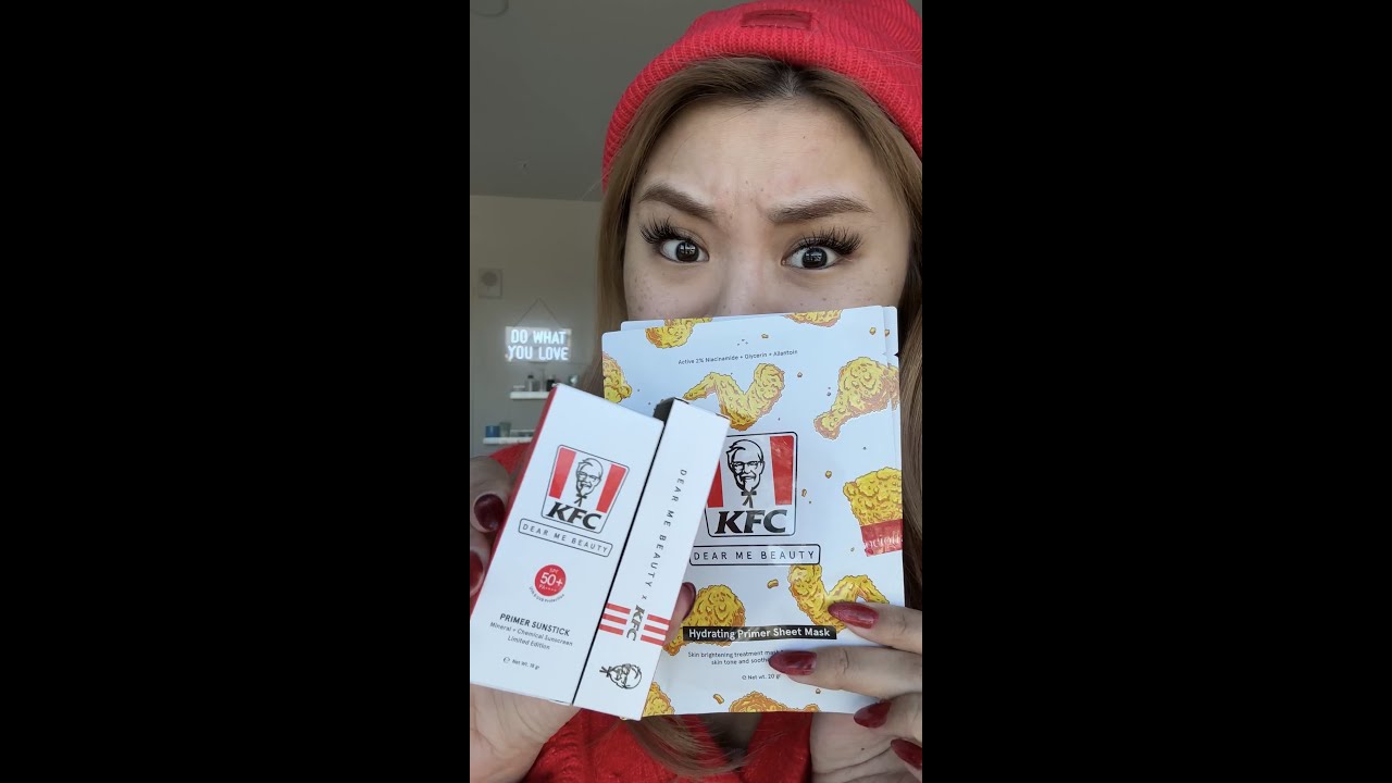 i tested KFC SKINCARE & MAKEUP! (Yes, the fast food restaurant 🍗)
