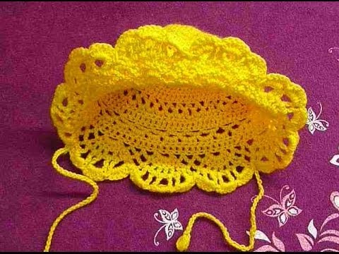 Панама детская крючком.Beanie baby crochet