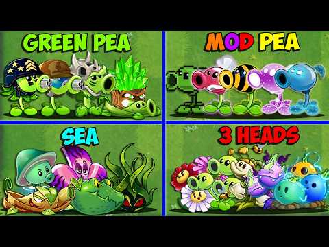 Random 15 Team 5 Plants VS All Zombies - Who Will Win? - Pvz 2 Team Plant Battlez