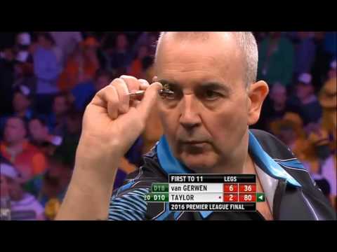 PDC Premier League of Darts 2016 - Compilatie Finale van Gerwen vs Taylor