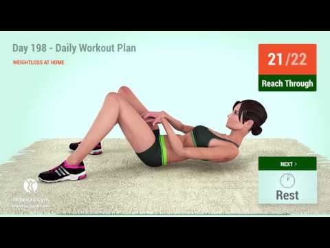 Day 198 - Daily Workout Plan: WEIGHTLOSS AT HOME (96 Calories)