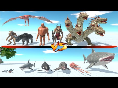 AQUATICS vs FANTASY - Animal Revolt Battle Simulator