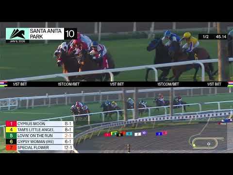 Lovin’ On the Run wins Race 10 on Friday, January 9 at Santa Anita Park