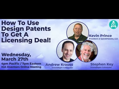 How to use a design patent to get a licensing deal - YouTube