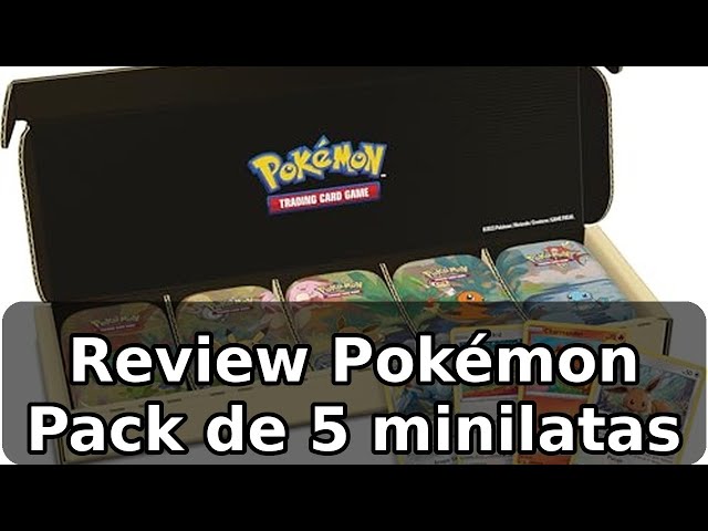 Vídeo relacionado con Pokémon: Pack de 5 minilatas Poder de Kanto de JCC Pokémon (10 paquets de Mejora, 5 Monedas y 5 Cartas con Ilustraciones)