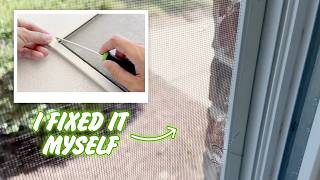 DIY Window Screen Replacement Made Easy | Full Tutorial
