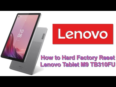 How to Hard Factory Reset Lenovo M9 TB310FU Tablet Wipe Data & Restore Defaults in Recovery Mode