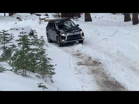 Mitsubishi Outlander off road, re-do of fire trail above pinecrest lake, ca.