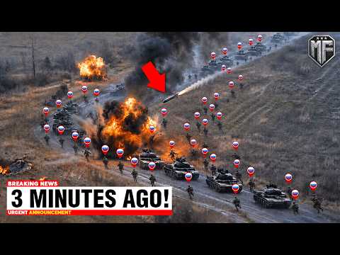 Huge Russian Military Convoy Try to Enter Ukraine - 3 Minutes Later, GONE!