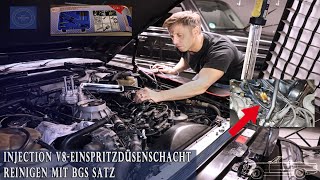 Czyszczenie gniazd wtryskiwaczy w bloku V8 — zestaw BGS i własna zaślepka komory