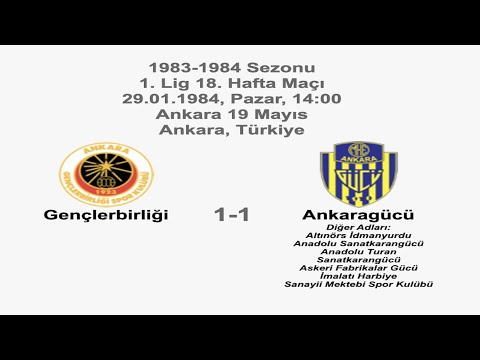 Gençlerbirliği 1-1 Ankaragücü [HD] 29.01.1984 - 1983-1984 Turkish 1st League Matchday 18 (2nd Goal)