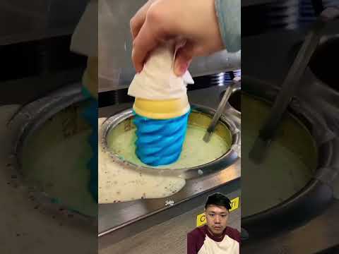 Blue ice cream⁉️