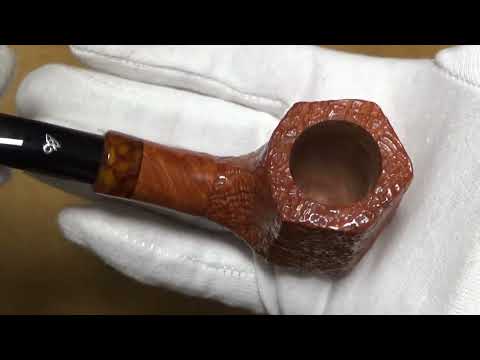 Pipa Viprati sabbiata - Half Bent Exagonal Pot - filtro 9mm - VI166