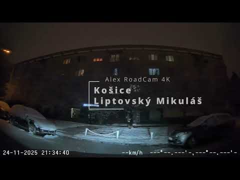 Night Dashcam Drive | Košice → Liptovský Mikuláš | 4K HDR | 70mai A810