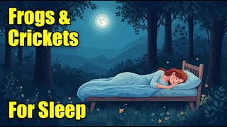 Peaceful FROGS & CRICKETS Sleep Sounds - 12 Hours - The Sounds of Nature, to Help Relax and Unwind