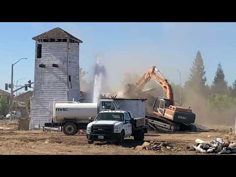 Demolishing an old farm house!