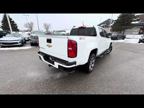 2019 Chevrolet Colorado Crew Cab Short Box 4-Wheel Drive Z71 in White for sale at Boyer Pickering Chevrolet Cadillac Buick GMC Ltd. in Pickering, ON