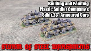 Building and Painting Plastic Soldier Company's Sdkfz.231 Armoured Cars | Storm of Steel Wargaming