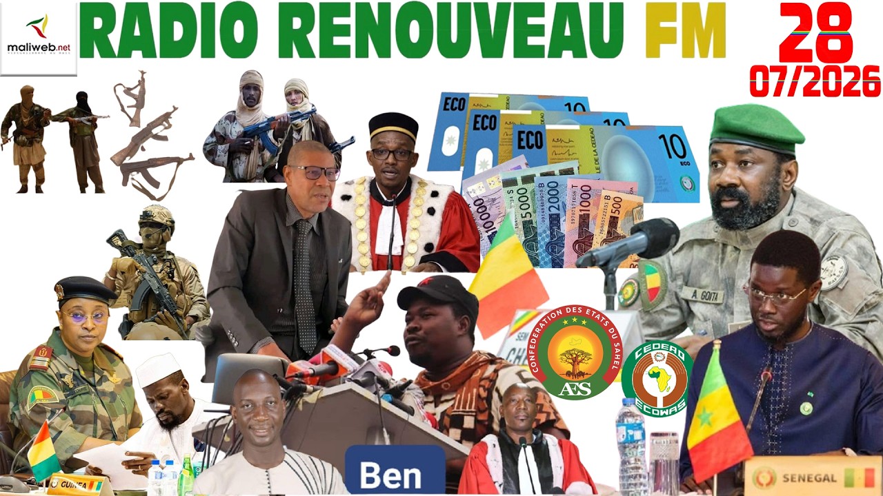 La Revue de Presse de la RADIO RENOUVEAU FM du 28 Juillet 2026